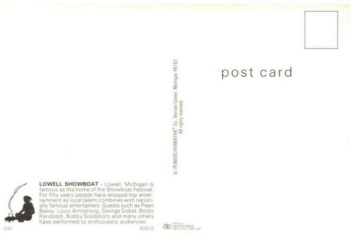 Lowell Showboat VI - Postcard (newer photo)